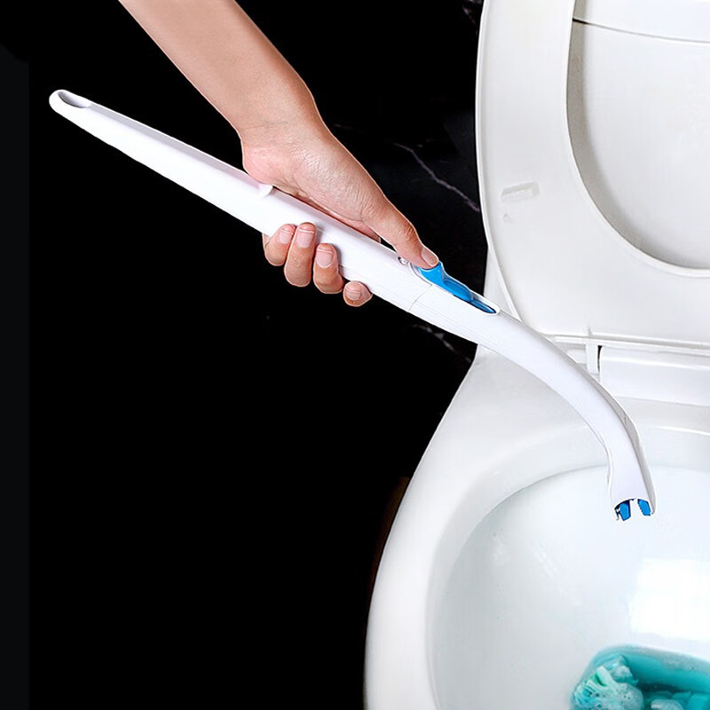 Egyszer használatos WC-kefe integrált tisztítószerrel, japán stílusú, műanyagból, Zhejiang eredetű, háztartási használatra