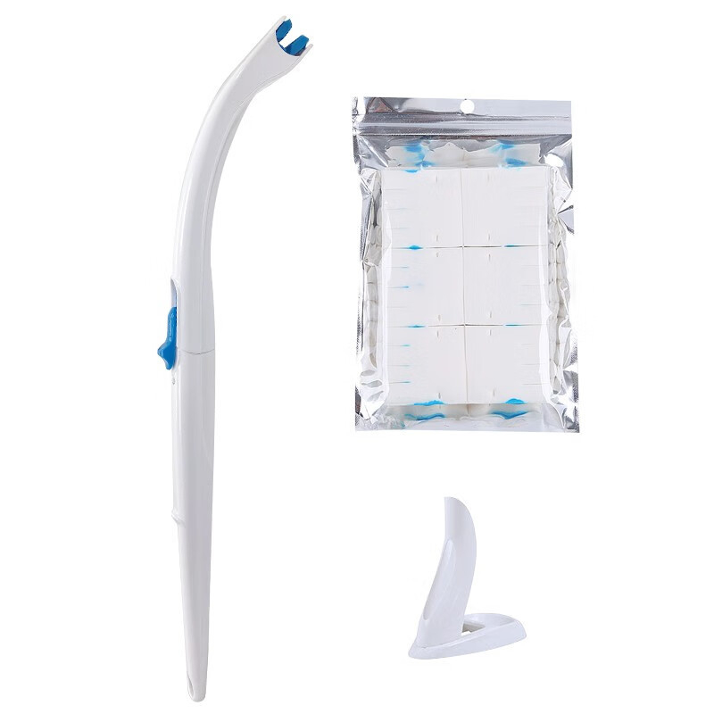 Egyszer használatos WC-kefe integrált tisztítószerrel, japán stílusú, műanyagból, Zhejiang eredetű, háztartási használatra