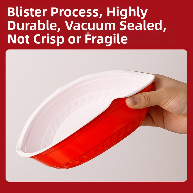 Elhasználható ebéddoboz fedővel Bibimbaphoz, élelmiszer-minőségű műanyag, kereskedelmi felhasználásra