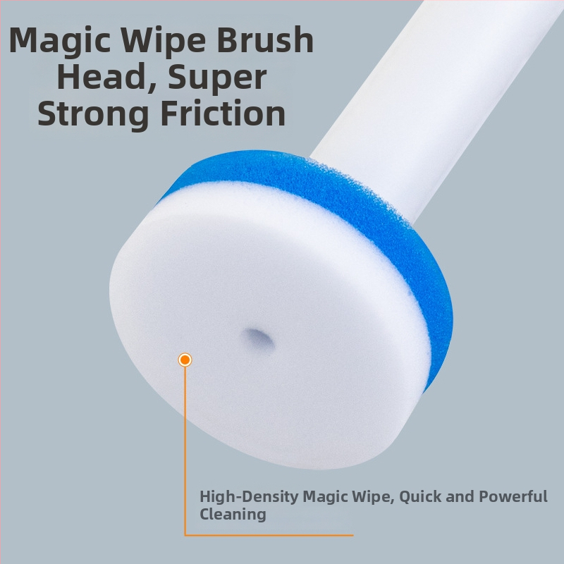 Toaletná kefa na stenu, s vymeniteľnou hlavou, materiál: špongia, moderný minimalistický štýl, možnosť prispôsobenia