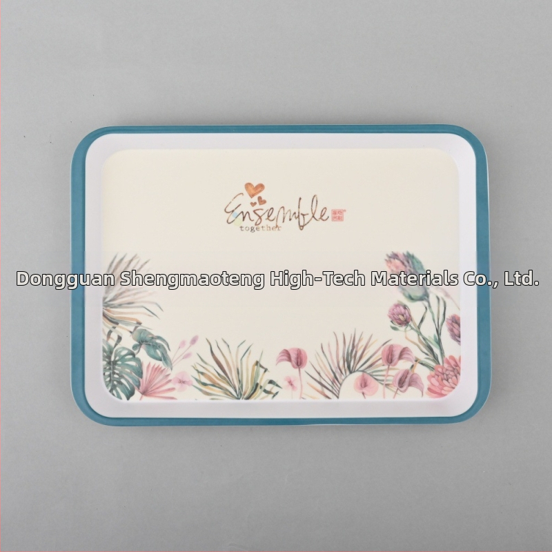 Pravouhlá tácka zo série Pallet, melamínová imitácia porcelánu, prispôsobenie k dispozícii, tlač loga možná, vhodné ako darček