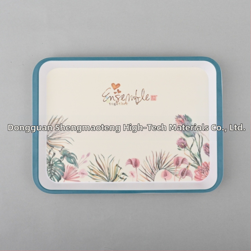 Pravouhlá tácka zo série Pallet, melamínová imitácia porcelánu, prispôsobenie k dispozícii, tlač loga možná, vhodné ako darček