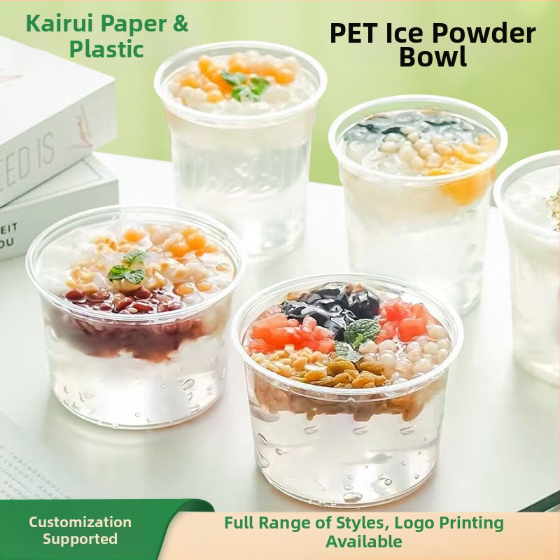 Egyszer használatos vastagított műanyag tál fedővel, átlátszó, elvitelre (anyag: műanyag; mikrohullámú sütő: nem; testreszabható)