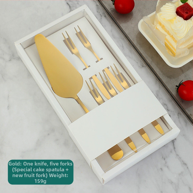 410 rozsdamentes acél desszertkészlet – modern, minimalist stílus; tükörfényes polírozás; testreszabás elérhető; tartalmaz torta kés, torta villa, torta kanál, fagylaltkanál és gyümölcs villa