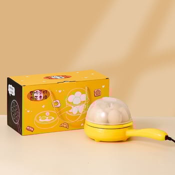 Tojásfőző kettős rétegű kialakítással – többfunkciós készülék főtt tojáshoz, omletához és párolt tésztához; 220V, 350W, 4–6 tojás