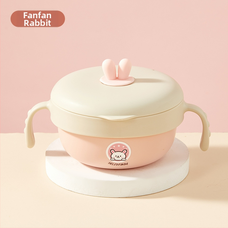 Set dječjeg posuđa od 316 nerđajućeg čelika s dizajnom Bear Family, 5 komada, za djecu od 12 mjeseci i starije