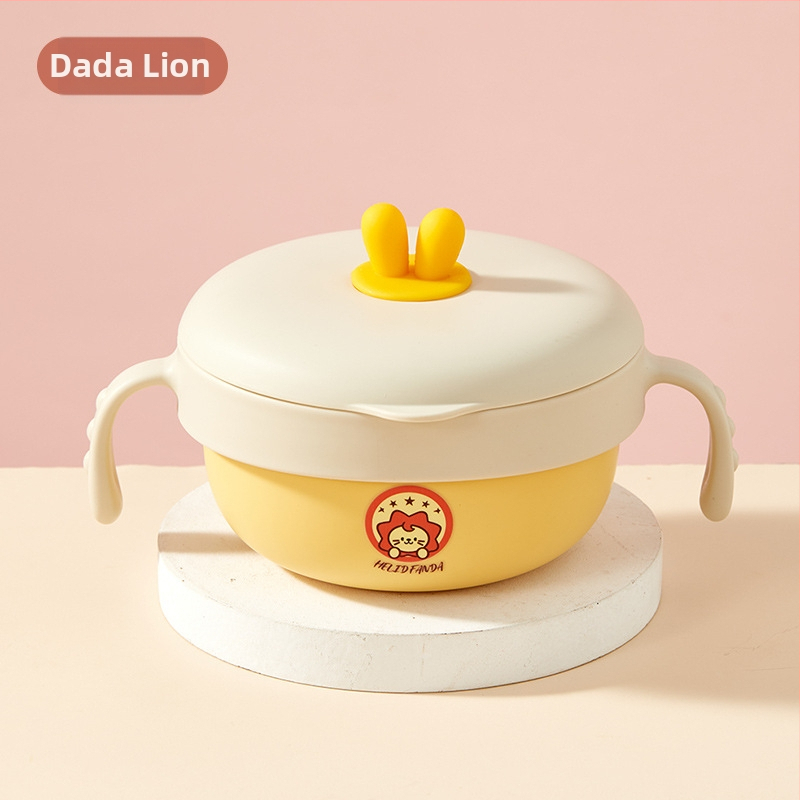 Set dječjeg posuđa od 316 nerđajućeg čelika s dizajnom Bear Family, 5 komada, za djecu od 12 mjeseci i starije