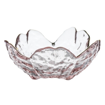 Üvegből készült szósztál, szabálytalan forma, kézzel festett felület, testre szabható, új kínai stílus