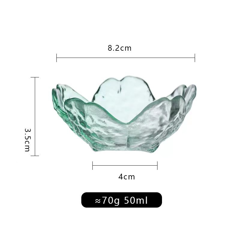 Üvegből készült szósztál, szabálytalan forma, kézzel festett felület, testre szabható, új kínai stílus