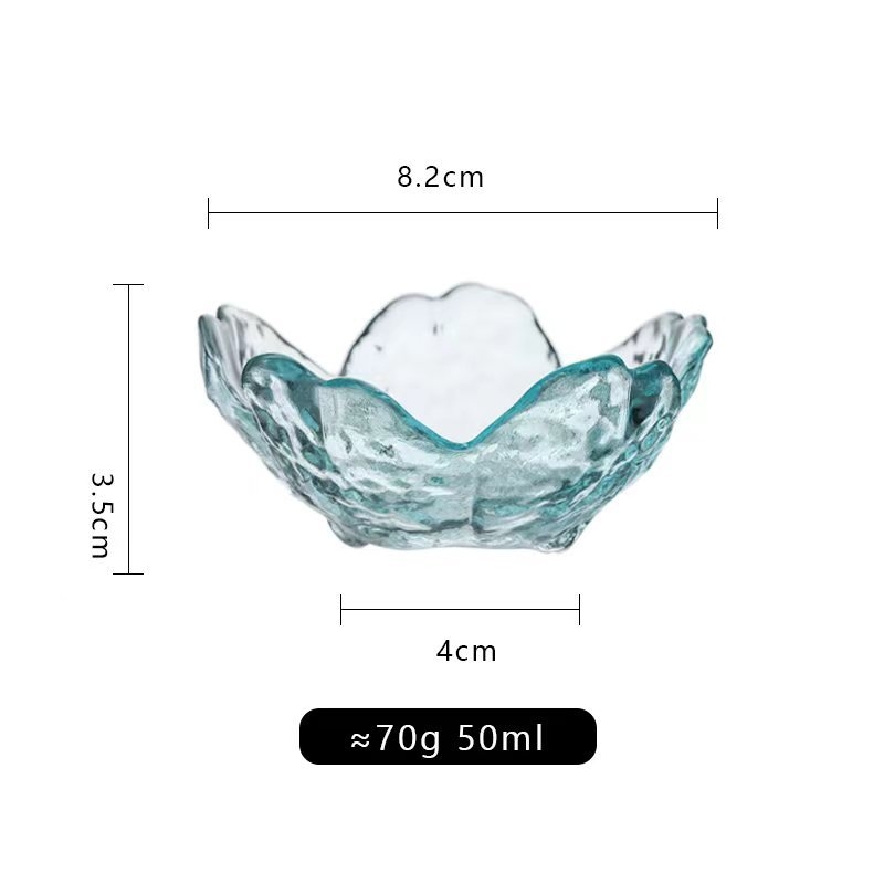 Üvegből készült szósztál, szabálytalan forma, kézzel festett felület, testre szabható, új kínai stílus