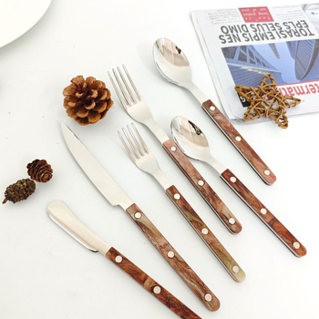 Set pribora za zapadnu kuhinju od nehrđajućeg čelika — marka Shado, za odrasle, visokog kvaliteta, ručno izrađeno