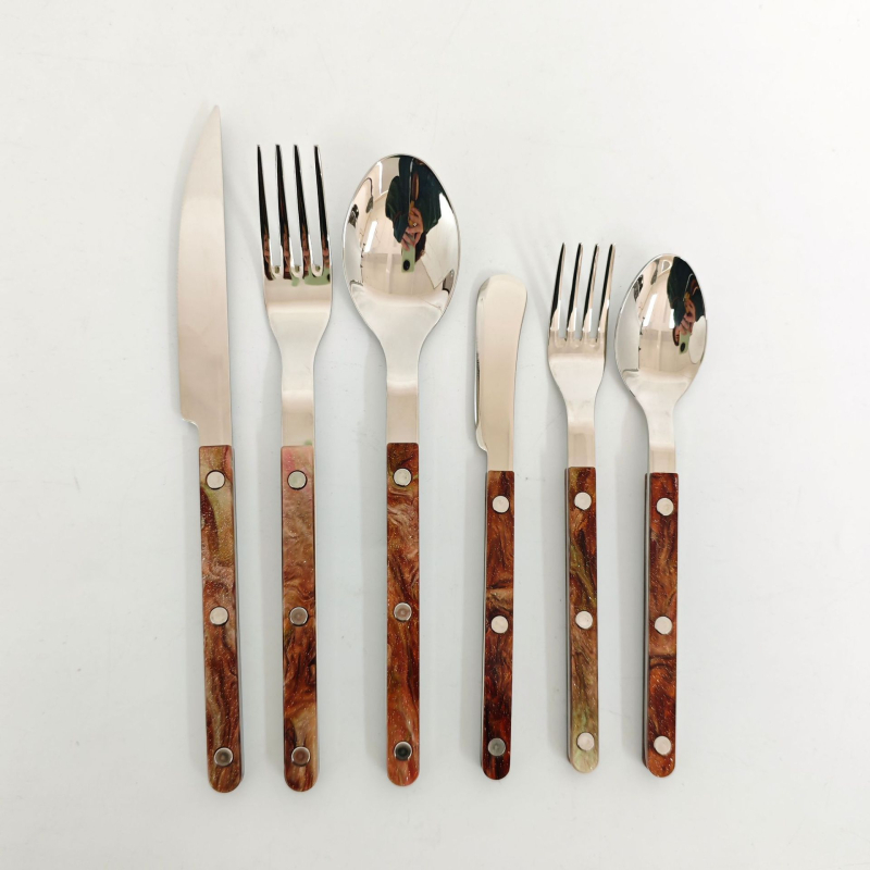 Set pribora za zapadnu kuhinju od nehrđajućeg čelika — marka Shado, za odrasle, visokog kvaliteta, ručno izrađeno