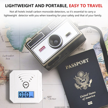 Detector portabil de monoxid de carbon, model WJ-CO997, gamă de măsurare 999 ppm, alimentare cu baterii, marcă Guard