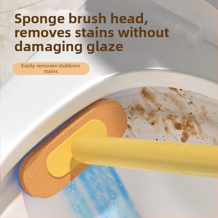 Jednorazová nástenná kefa na záchod, plastová, model A010401082, moderný minimalistický štýl, montáž bez vrtania