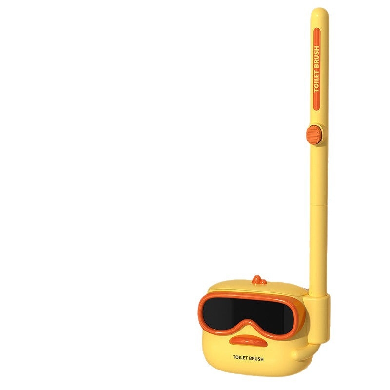 Egyszer használatos falra szerelhető WC-kefe, műanyag, modell A010401082, modern minimalista stílus, fúrás nélküli szerelés