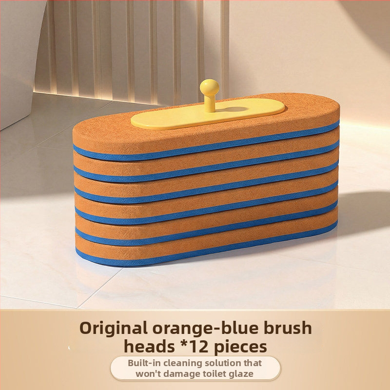 Jednorazová nástenná kefa na záchod, plastová, model A010401082, moderný minimalistický štýl, montáž bez vrtania