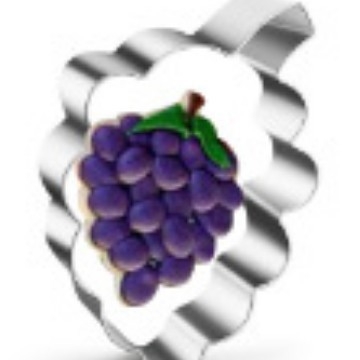 Set od 12 nehrđajućih čeličnih kalupa za kekse s voćnim uzorkom — kalupi za kekse i tortu, nepravilni oblici, moderni minimalistički stil