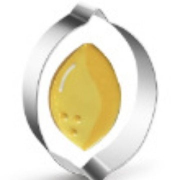 Set od 12 nehrđajućih čeličnih kalupa za kekse s voćnim uzorkom — kalupi za kekse i tortu, nepravilni oblici, moderni minimalistički stil