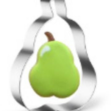 Set od 12 nehrđajućih čeličnih kalupa za kekse s voćnim uzorkom — kalupi za kekse i tortu, nepravilni oblici, moderni minimalistički stil