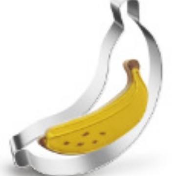 Set od 12 nehrđajućih čeličnih kalupa za kekse s voćnim uzorkom — kalupi za kekse i tortu, nepravilni oblici, moderni minimalistički stil