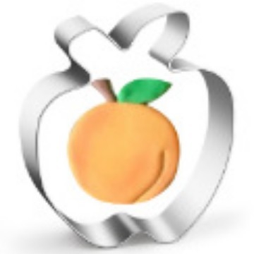 Set od 12 nehrđajućih čeličnih kalupa za kekse s voćnim uzorkom — kalupi za kekse i tortu, nepravilni oblici, moderni minimalistički stil