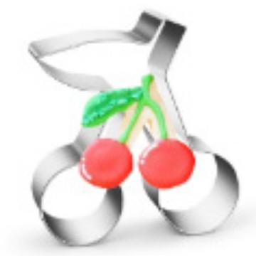 Set od 12 nehrđajućih čeličnih kalupa za kekse s voćnim uzorkom — kalupi za kekse i tortu, nepravilni oblici, moderni minimalistički stil