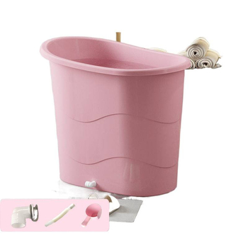 Пластмасова ваничка за възрастни, компактна, с дебели стени, за пълно тяло