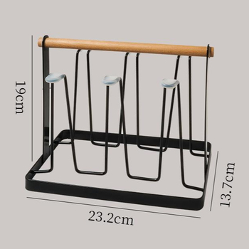 Metalni držač za šalice čaja, viseći | moderni minimalistički stil | težina 0,3–1,3 kg
