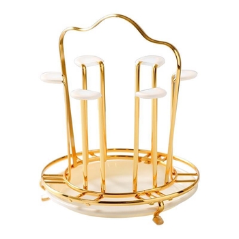 Metalni držač za šalice čaja, viseći | moderni minimalistički stil | težina 0,3–1,3 kg