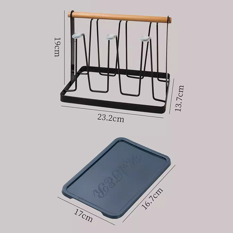 Metalni držač za šalice čaja, viseći | moderni minimalistički stil | težina 0,3–1,3 kg