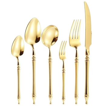 Set tacâmuri din oțel inoxidabil 304 — stil nordic, finisaj oglindit, design monocrom, personalizare și imprimare logo disponibile