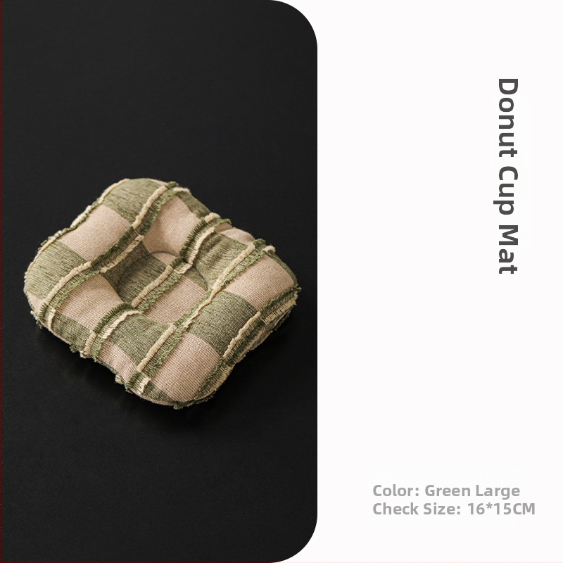 Textilná podložka pod pohár – japonský štýl, uvedená v roku 2024, balená v OPP vrecku