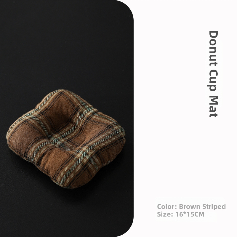 Textilná podložka pod pohár – japonský štýl, uvedená v roku 2024, balená v OPP vrecku