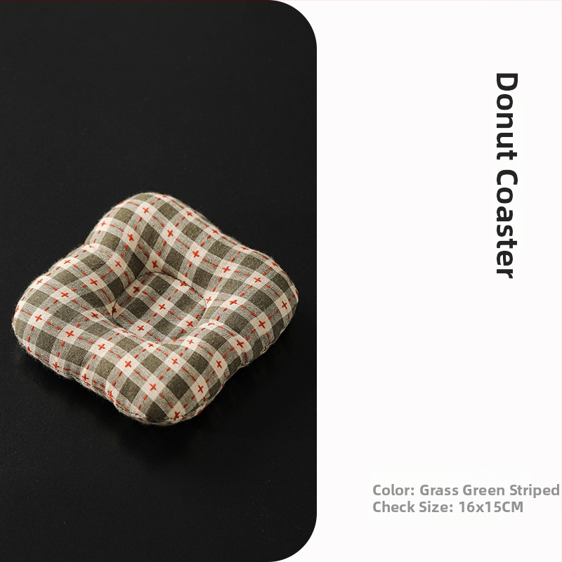 Textilná podložka pod pohár – japonský štýl, uvedená v roku 2024, balená v OPP vrecku