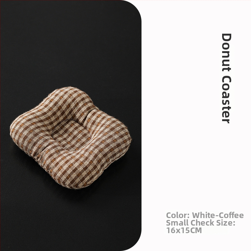 Textilná podložka pod pohár – japonský štýl, uvedená v roku 2024, balená v OPP vrecku