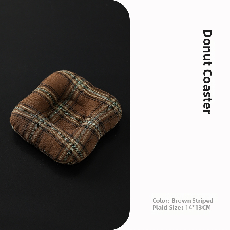 Textilná podložka pod pohár – japonský štýl, uvedená v roku 2024, balená v OPP vrecku