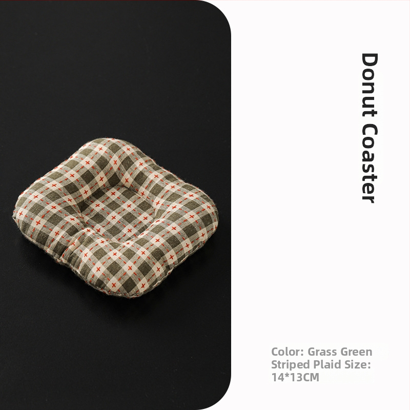 Textilná podložka pod pohár – japonský štýl, uvedená v roku 2024, balená v OPP vrecku