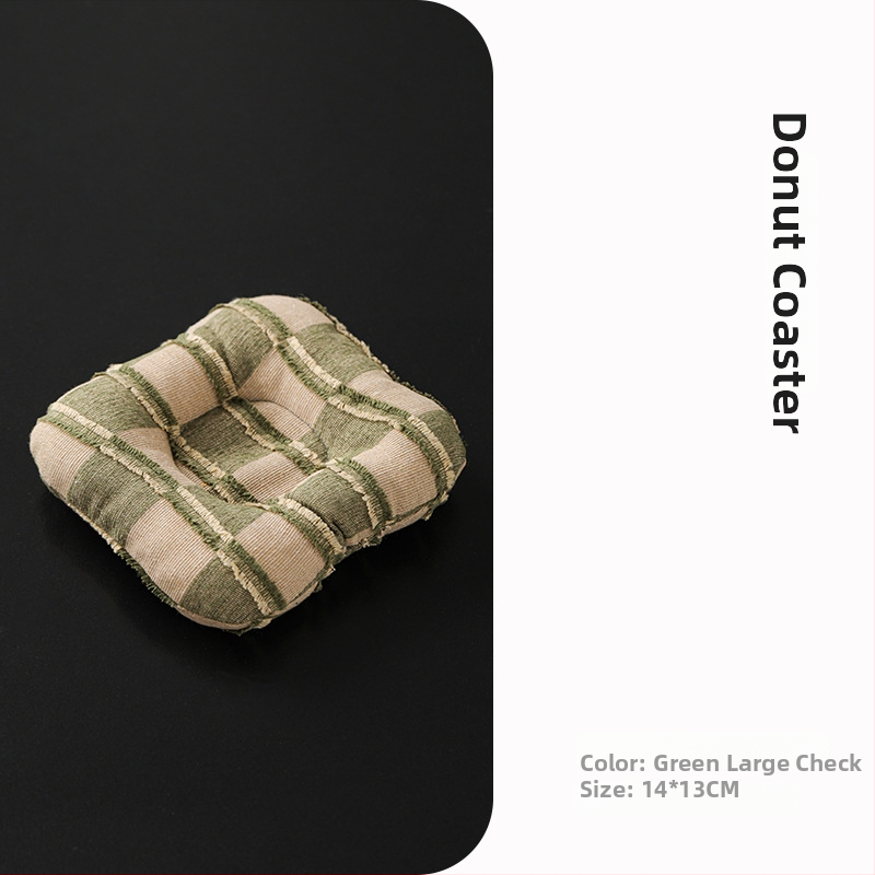 Textilná podložka pod pohár – japonský štýl, uvedená v roku 2024, balená v OPP vrecku