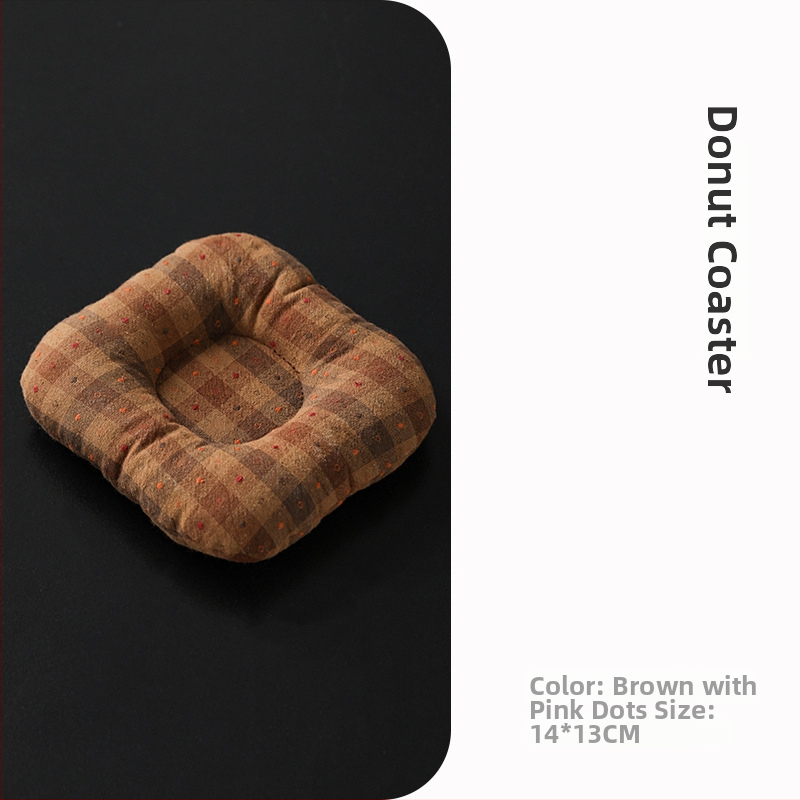 Textilná podložka pod pohár – japonský štýl, uvedená v roku 2024, balená v OPP vrecku