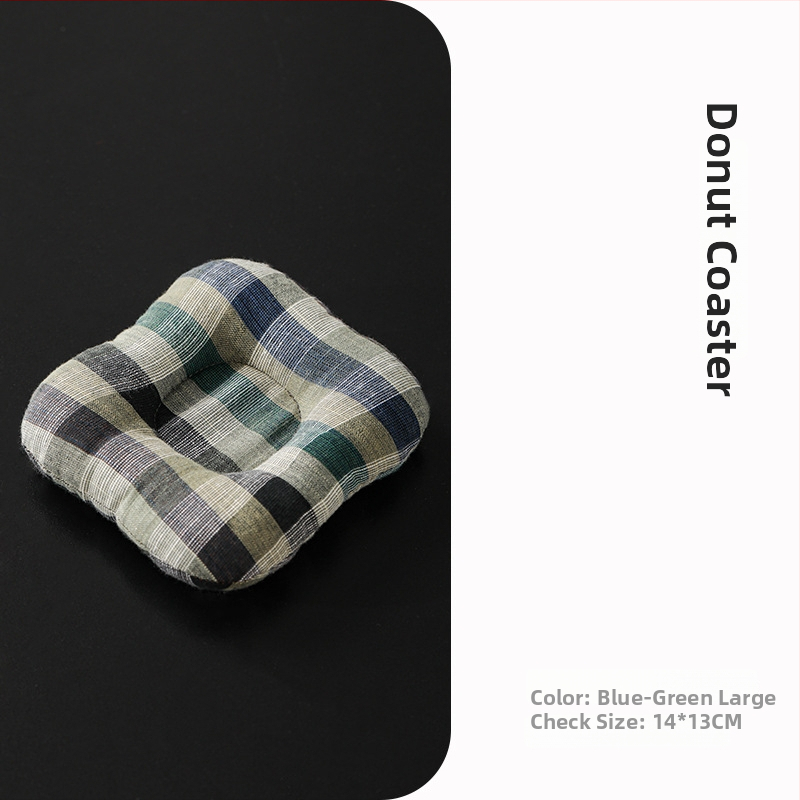 Textilná podložka pod pohár – japonský štýl, uvedená v roku 2024, balená v OPP vrecku