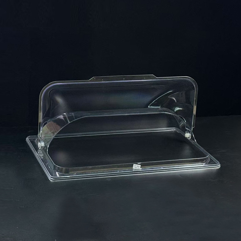 Ορθογώνιο διαφανές σετ καπακιών για ταψιά ψησίματος — ανθεκτικά στη θερμότητα, προστασία από σκόνη, για τη διατήρηση τροφίμων