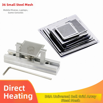 RIESBA BGA közvetlen felmelegítő acélháló grafikus chipekhez, 10-36 darab készlet