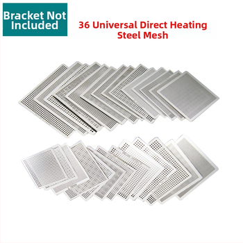 RIESBA BGA közvetlen felmelegítő acélháló grafikus chipekhez, 10-36 darab készlet