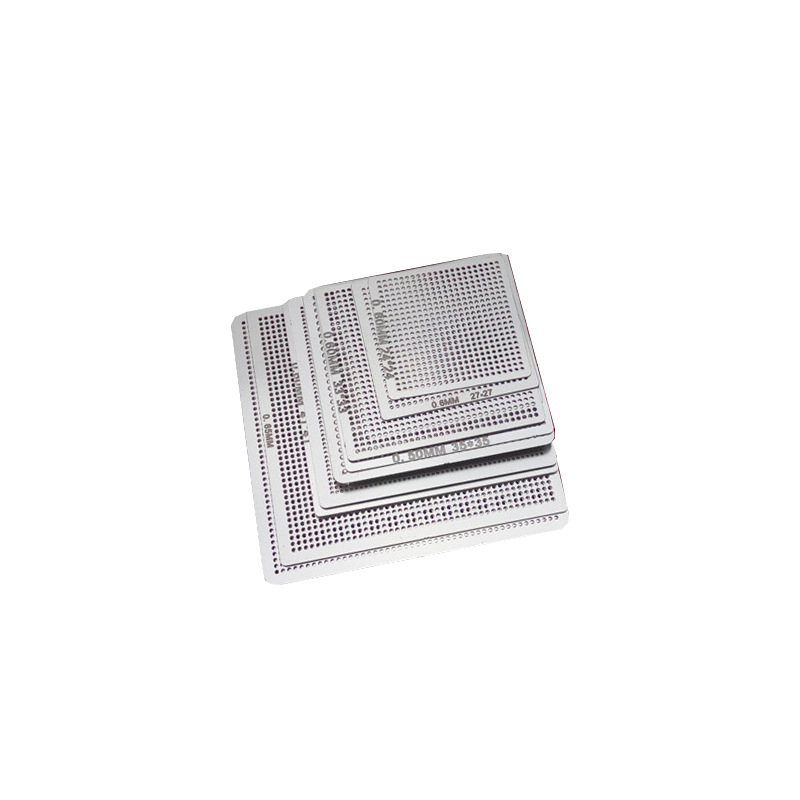 RIESBA BGA közvetlen felmelegítő acélháló grafikus chipekhez, 10-36 darab készlet