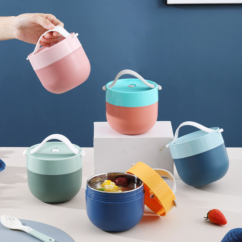 MIXIE 304 nehrđajući čelik zdjela za doručak, mikrovalna kompatibilna, okrugla, 501-800 ml, zdjela za juhu