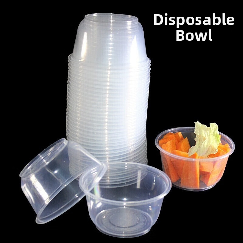 Jednokratni set posuđa od bambusa s okruglom kutijom za obrok, poklopcem i štapićima za jelo