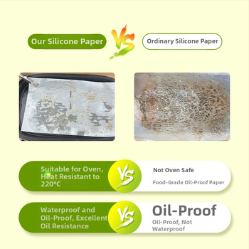 Jin Jieshi papier na pečenie z drevnej celulózy, 40 g/m², dvojstranná rastlinná silikónová povrchová úprava