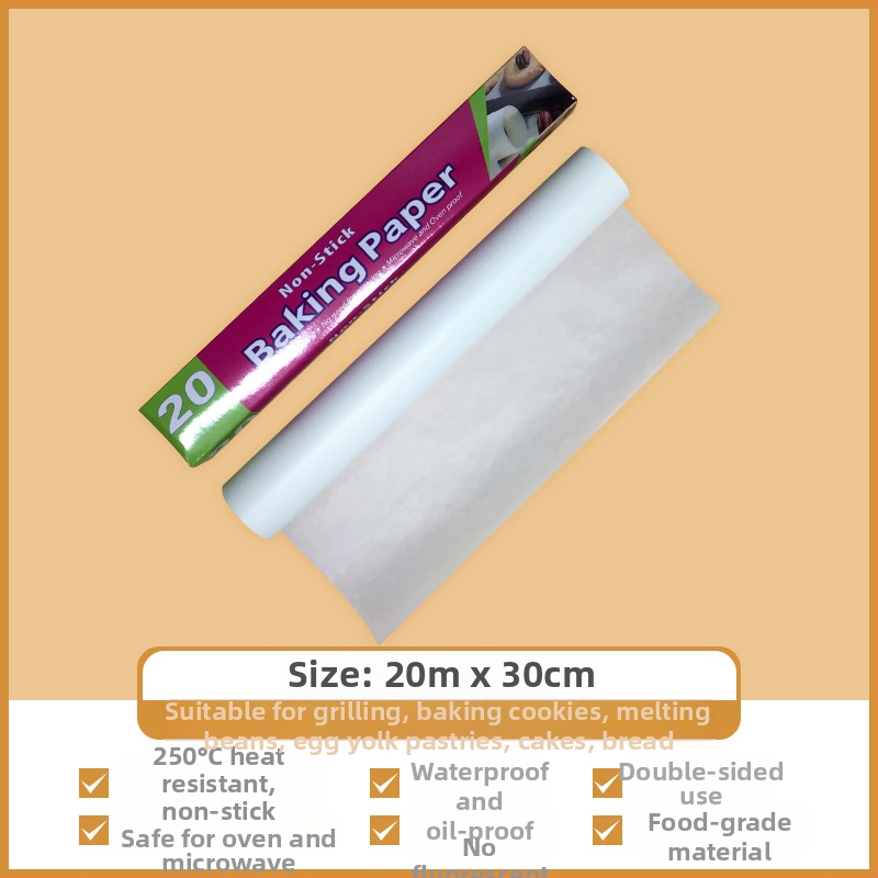 Jin Jieshi papier na pečenie z drevnej celulózy, 40 g/m², dvojstranná rastlinná silikónová povrchová úprava