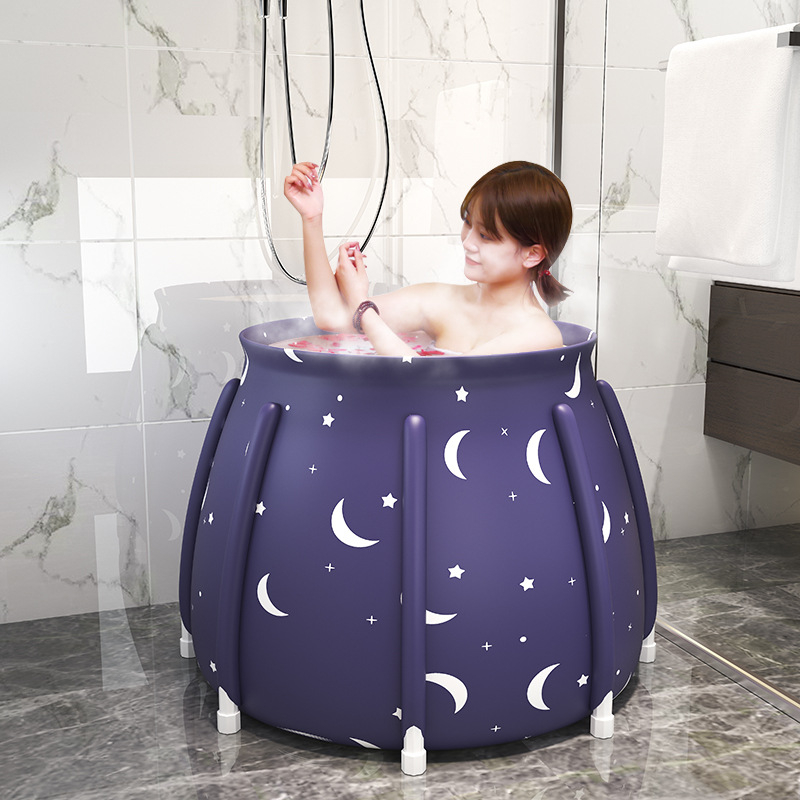  Cadă de baie pliabilă din PVC cu opt suporturi – pentru adulți, Brand Bath Beauty