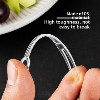 Jednorazová vidlička na ovocie, PS materiál, tvar srdca, samostatne balená, 500 kusov v balení, Shake box